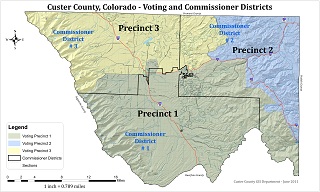 Voting/Commissioner Districts Map